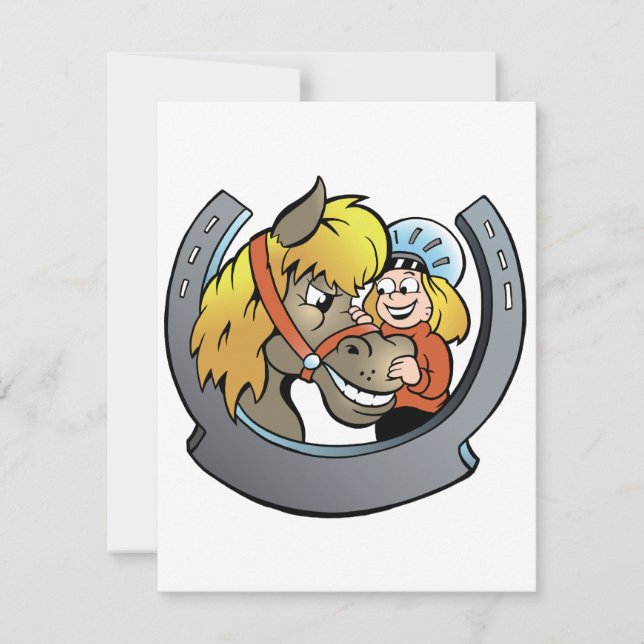 Einladungen zu Pferden und Reitern (Vorderseite)