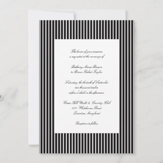 Einladungen zu Schwarz-Weiß-Hochzeiten