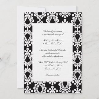 Einladungen zu Schwarz-Weiß-Hochzeiten