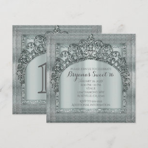 Einladungen zu Silver Tiara Crown & Diamond Bling