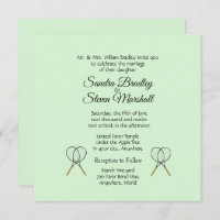 Einladungen zu Tennis Wedding Theme