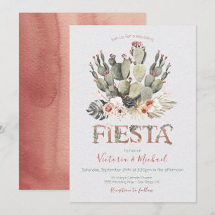 Einladungen zu Terracota und Cactus Wedding Fiesta