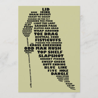 Einladungen zu Textinformationen für Hockey Player