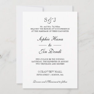 Einladungen zu traditionellen Hochzeiten