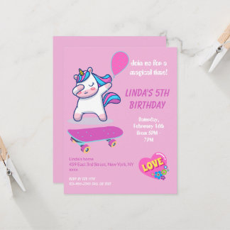 Einladungen zu Unicorn Girl