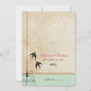Einladungen zu Whimsical Vintag Bird Cage Wedding