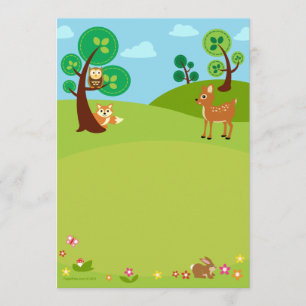 Einladungen zu Woodland Creatures Baby Shower