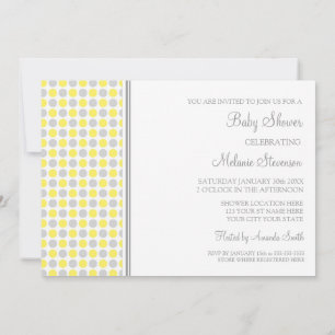 Einladungen zu Yellow Graudots Custom Baby Shower