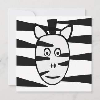 Einladungen zu Zebra-Kindergeburt
