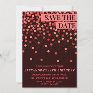 Einladungen zum 11. Geburtstag Save the Date Confe