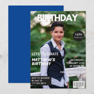 Einladungen zum 16. Geburtstag Männer Ihm Magazinc