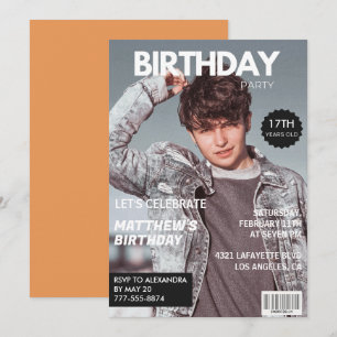 Einladungen zum 17. Geburtstag für ihn Zeitschrift