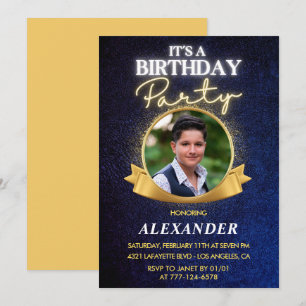 Einladungen zum 17. Geburtstag für Männer Elegant 