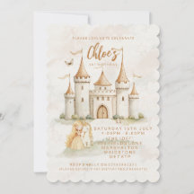 ✨🏰 Einladungen zum 1. Geburtstag der Prinzessin i