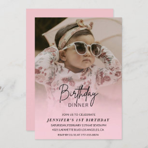 Einladungen zum 1. Geburtstag Geburtstag Abendesse