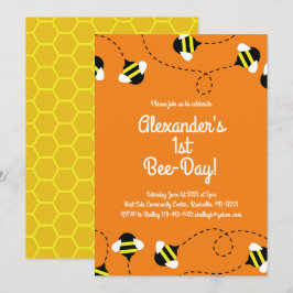 Einladungen zum 1. Geburtstag Mod Bee Day