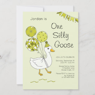 Einladungen zum 1. Geburtstag von One Silly Goose
