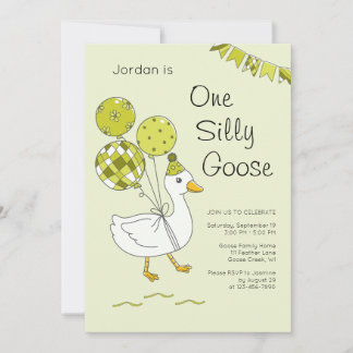 Einladungen zum 1. Geburtstag von One Silly Goose