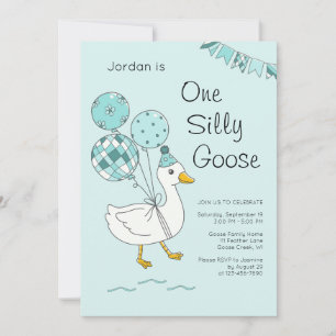 Einladungen zum 1. Geburtstag von One Silly Goose