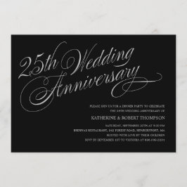 Einladungen zum 25. Hochzeitstag