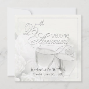 Einladungen zum 25. Hochzeitstag - Platz