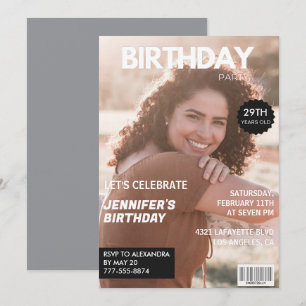 Einladungen zum 29. Geburtstag für ihre Zeitschrif