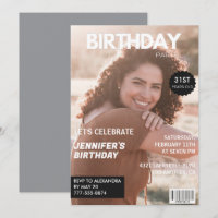 Einladungen zum 31. Geburtstag für ihre Zeitschrif