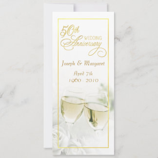 Einladungen zum 50. Hochzeitstag - große Einladung