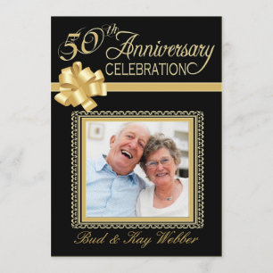 Einladungen zum 50. Hochzeitstag mit Foto
