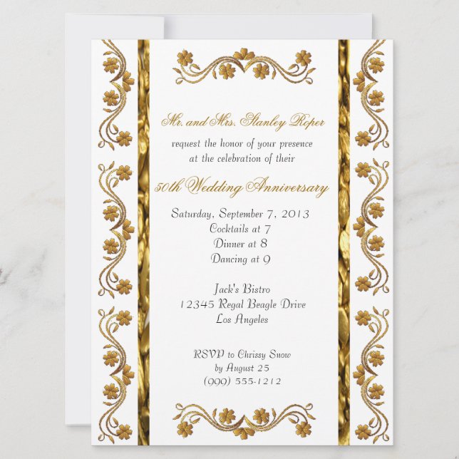 Einladungen zum 50-jährigen Jubiläum (Vorderseite)