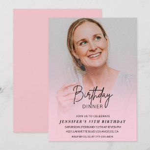 Einladungen zum 55. Geburtstag Geburtstag Abendess