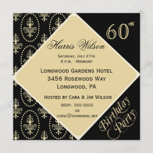 Einladungen zum 60.-69. Geburtstag