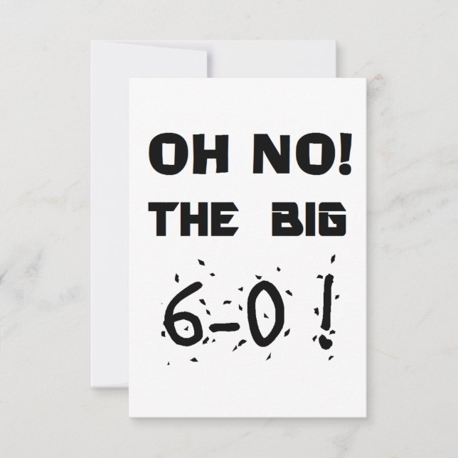 Einladungen zum 60. Geburtstag (Vorderseite)