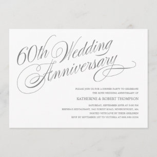 Einladungen zum 60. Hochzeitstag