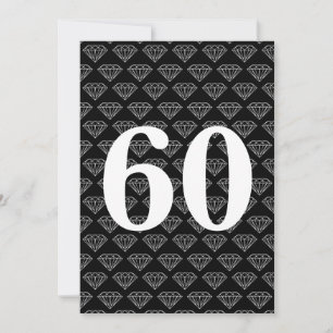 Einladungen zum 60. Hochzeitstag mit Diamanten