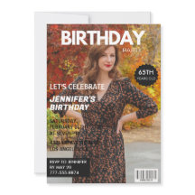 Einladungen zum 65. Geburtstag für sie - Magazinco