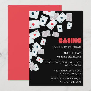 Einladungen zum 68. Geburtstag Männer Poker Casino