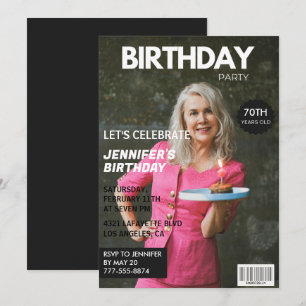 Einladungen zum 70. Geburtstag für sie Zeitschrift