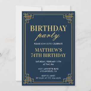 Einladungen zum 74. Geburtstag Geburtstagsparty