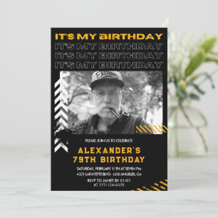 Einladungen zum 79. Geburtstag Männer Foto Sprayfa