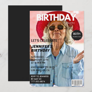 Einladungen zum 80. Geburtstag für sie Zeitschrift