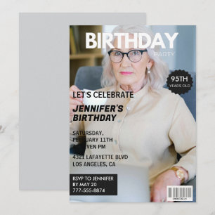 Einladungen zum 95. Geburtstag für ihr Magazin-Cov