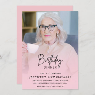 Einladungen zum 95. Geburtstag Geburtstag Abendess