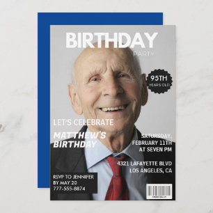 Einladungen zum 95. Geburtstag Männer Him Magazine