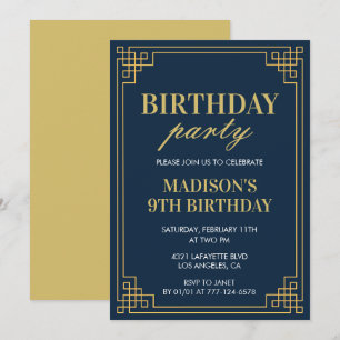 Einladungen zum 9. Geburtstag Geburtstagsfeier Mäd