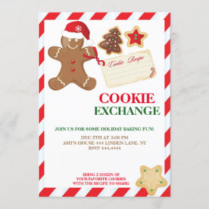 Einladungen zum Austausch von Holiday-Cookies