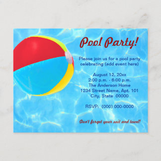 Einladungen zum Beach-Ball
