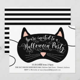 Einladungen zum Cat Mask Halloween-Party