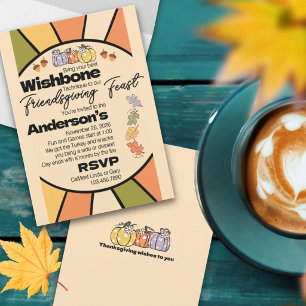 Einladungen zum Friendsgiving-Fest & freundlichen