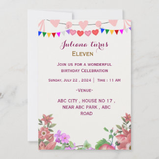 Einladungen zum Geburtstag